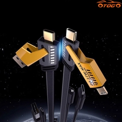 cáp sạc nhanh dây dù 4 in 1