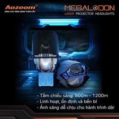 ĐÈN BI LASER MEGALODON SIÊU PHA AOZOOM CHÍNH HÃNG, BẢO HÀNH 3 NĂM