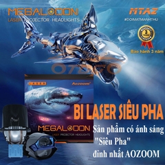 ĐÈN BI LASER MEGALODON SIÊU PHA AOZOOM CHÍNH HÃNG, BẢO HÀNH 3 NĂM