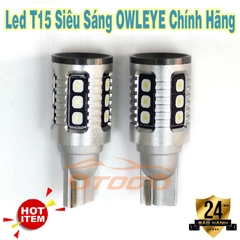 Đèn Led T15 Owleye Chính Hãng Siêu Sáng , Chuyên Dụng Cho Đèn Lùi Ô Tô