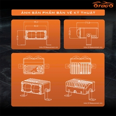 kích thước đèn trợ sáng aozoom ex2