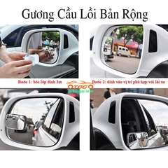gương cầu lồi 360 độ cho xe hơi