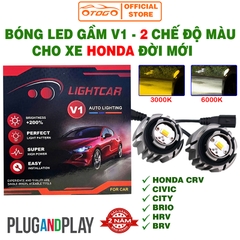 BÓNG LED GẦM 2 MÀU LIGHTCAR V1 CHO CHO HONDA CRV, CITY, CIVIC, BRIO, BRV, HRV… ĐỜI MỚI