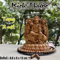 kích thước tượng bản mệnh gỗ bách xanh