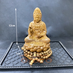 kích thước tượng quan âm gỗ 12cm