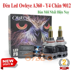 Đèn LED OWLEYE A360 / Y4 Chân 9012 , Bản Nâng Cấp Mới Nhất