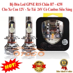 Bộ Đèn Led GPNE R1S Chân H7 42W Có Canbus