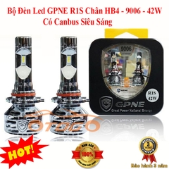 Bộ Đèn Led GPNE R1S Chân HB4 - 9006 42W Có Canbus