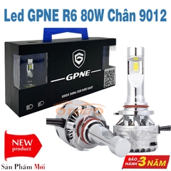 Bộ Đèn Led Tăng Sáng GPNE R6 80W Chân 9012 Chính Hãng