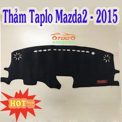 Thảm Taplo Nhung Cao Cấp Mazda 2 - 2015