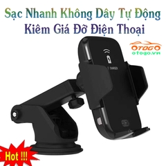 sạc không dây kiêm giá đỡ điện thoại trên ô tô