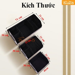 kích thước Thùng Đựng Đồ Da Cao Cấp Để Ô Tô