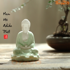 tượng adida sứ men xanh cao cấp