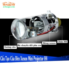 xenon mini gương cầu