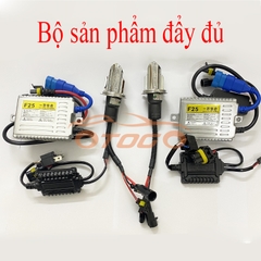 Bộ Đèn Xenon FBI Tăng Sáng Cho Xe Tải Chân H4 24V-55w Siêu Sáng