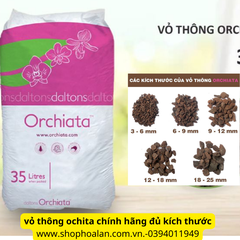 Vỏ Thông Orchiata nhập khẩu bán nguyên bao đủ các kích thước chuyên dụng trồng hoa lan cây kiễng tơi xốp và lâu mục