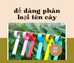 1 lốc 100 thẻ ghi tên cây trồng dạng dây rút tiện lợi dể sử dụng