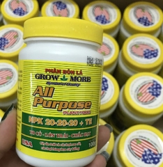 Bộ 3 Phân Bón Lá Grow More (30-10-10), (6-30-30), (20-20-20) giúp cây phát triển mọi giai đoạn