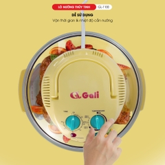 Lò nướng thuỷ tinh Gali GL-1100 Điện áp 220V/50Hz  công suất 1300W dung tích 17L Chất lượng hàng hóa nhập khẩu (Tem hợp quy CR)