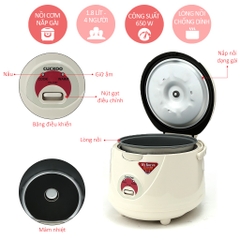 NỒI CƠM ĐIỆN CUCKOO CR-1021 1,8 LÍT xuất xứ hàn quốc, bảo hành 2 năm, hàng chính hãn