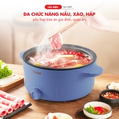 Nồi lẩu điện Gali GL-1209 4 lít 1500W Đạt chứng nhận chất lượng hàng nhập khẩu (Tem hợp quy CR).