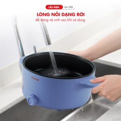 Nồi lẩu điện Gali GL-1209 4 lít 1500W Đạt chứng nhận chất lượng hàng nhập khẩu (Tem hợp quy CR).