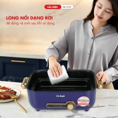 Nồi lẩu điện Gali GL-1210 Điện áp 220v/50Hz Công suất: 1500w Dung tích : 4lit  SẢN PHẨM CHÍNH HÃNG bảo hành 12 tháng