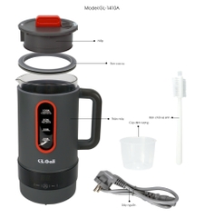 Máy chế biến sữa hạt GL-1410A dung tích 1L 220V công suất 800W Chất lượng hàng hoá nhập khẩu ( tem hợp quy EMC )