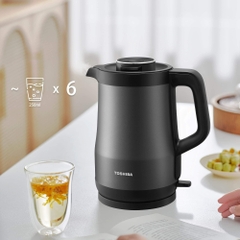 Bình Đun Siêu Tốc  Toshiba KT-15DRTVN(H) ( màu đen ) 1.5L 1500W