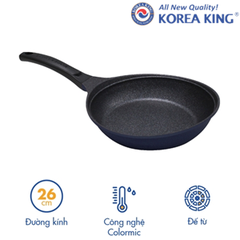 CHẢO CẠN SỮ DỤNG BẾP TỪ KOREA KING KFP-26CI size 26cm