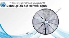 Quạt đứng công nghiệp Ching Hai HS24-ĐN3T Cánh 60cm - 3 cánh trắng