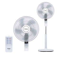 Quạt đứng Toshiba F-LSA20(H)VN 5 cánh, màu xám, màn hình LED hiển thị