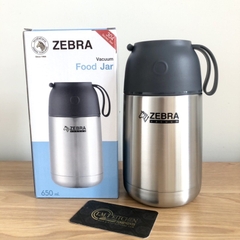 Bình giữ nhiệt ủ cháo zebra Thái Lan 650ml  inox cao cấp 304 -123006 đủ màu