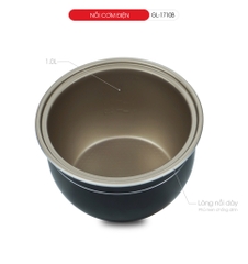 Nồi cơm điện Gali GL-1710B Công suất :  400W Nguồn điện : 220V/50Hz Dung tích : 1 lít. Chất lượng hàng hóa nhập khẩu (Tem hợp quy CR và Năng lượng)