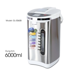 Bình thủy điện Gali GL-5060B dung tích 6 lít  công suất 680W Chất lượng hàng hoá nhập khẩu (tem hợp quy CR)