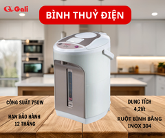 Bình thủy điện Gali GL-5042W 4.2 lít công suất 680W Chất lượng hàng hóa nhập khẩu (Tem hợp quy CR)