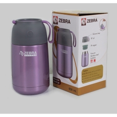 BÌNH GIỮ NHIỆT, Ủ CHÁO ZEBRA Thái Lan 650ml  inox cao cấp 304 -123006