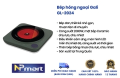 BẾP ĐIỆN HỒNG NGOẠI GALI GL-2024 2000W - KHÔNG KÉN NỒI - CẢM ỨNG