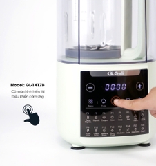 Máy xay sữa hạt gali GL-1417B nguồn điện :  220V/50Hz. Công suất 400W-800W. Dung tích : 1,75 lít.  