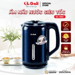 Ấm đun nước siêu tốc Gali GL-18A2 công suất 1500W dung tích 1.8L sản phẩm chính hãng có tem hợp quy CR