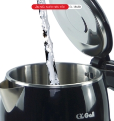 Ấm nấu nước siêu tốc gali  GL-18A10 công suất 1500W dung tích 2.2L Sản phẩm chính hãng Chất lượng hàng hóa nhập khẩu (Tem hợp quy CR)