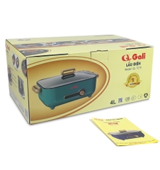 Nồi lẩu điện Gali GL-1210 Điện áp 220v/50Hz Công suất: 1500w Dung tích : 4lit  SẢN PHẨM CHÍNH HÃNG bảo hành 12 tháng