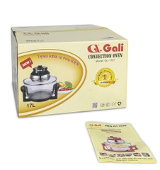 Lò nướng thuỷ tinh Gali GL-1121  Điện áp 220-240V/ 50-60Hz công suất 1400w dung tích17L sản phẩm chính hãng Chất lượng hàng hóa nhập khẩu (Tem hợp quy CR)
