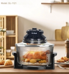 Lò nướng thuỷ tinh Gali GL-1121  Điện áp 220-240V/ 50-60Hz công suất 1400w dung tích17L sản phẩm chính hãng Chất lượng hàng hóa nhập khẩu (Tem hợp quy CR)