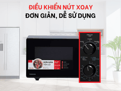 Lò Vi Sóng Toshiba 24 lít MW2-MM24PC(BK) sản phẩm chính hãng bảo hành 12 tháng