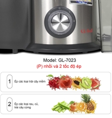 Máy ép trái cây gali GL-7023 Điện áp 220v-240V/50Hz Công suất 800W sản phẩm chính hãng-sản phẩm đạt chất lượng hàng nhập khẩu tem hợp quy CR.