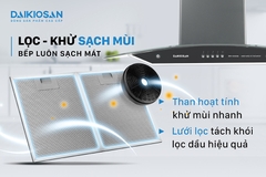 Máy hút mùi Daikiosan DKH-000008 công suất 150W
