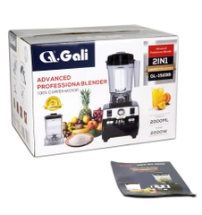 Máy xay sinh tố công nghiệp GALI GL-1529B 2 lít 2000w Chất lượng hàng hóa nhập khẩu (Tem hợp quy EMC).