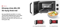 Lò vi sóng 25 lít/800W Toshiba MW3-MM25PE(WH)