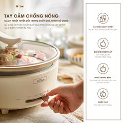 Nồi lẩu Bear SB-NL05F – Dung tích: 5L – Công suất: 1500W – Điện áp: 220V~ 50Hz